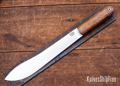 Bark River Knives: Mountain Man 8" - CPM 3V - Desert Ironwood - Black Liners - Mosaic Pins #3