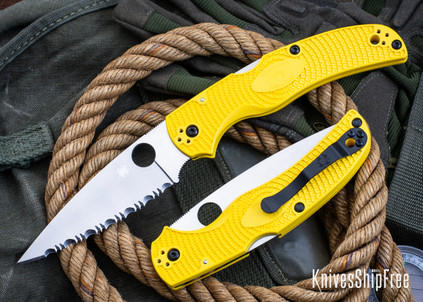 Spyderco: Native Chief Salt Lightweight - Lockback - Yellow FRN