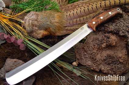Bark River Knives: Golok II - Eucalyptus Burl - Black Liners #4