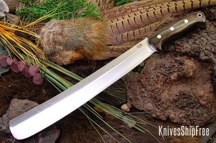 Bark River Knives: Golok II - Zericote - Black Liners