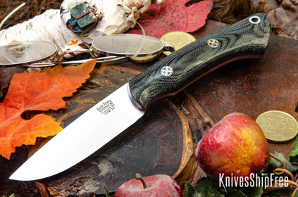 Bark River Knives: Featherweight Fox River - CPM 3V - Green Canvas