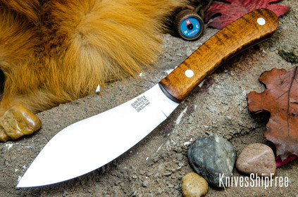 Bark River Knives: Nessmuk - Cru-Wear - Dark Curly Maple - Black Liners #1