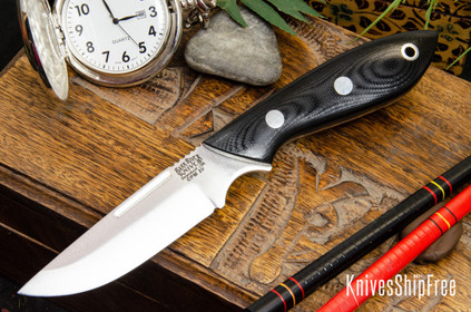 Bark River Knives: Adventurer - CPM 3V - Black G-10