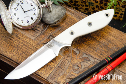 cutbackさん専用　AL MERRICK Brent Mayer フィン Bark River Knives: Adventurer - CPM 3V - Bone White Micarta - Sea