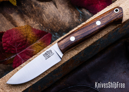 Bark River Knives: Little Creek - MagnaCut - Desert Ironwood - Orange Liners #2