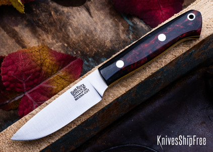 Bark River Knives: Little Creek - MagnaCut - Devil's Cut Voodoo Resin - Yellow Liner