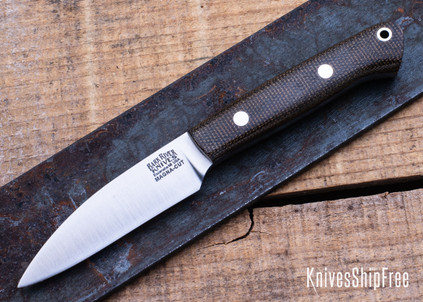Bark River Knives: Little Carver - MagnaCut - Black Canvas Micarta