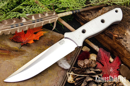 Bark River Knives: Gen 2 Bravo 6 - CPM 3V - Battleship Gray G-10 - Matte