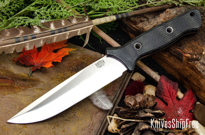 Bark River Knives: Gen 2 Bravo 6 - CPM 3V - Blue Canvas Micarta