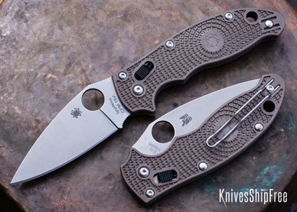 Spyderco: Manix 2 Lightweight Sprint Run - Brown FRN - CPM-15V