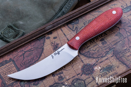 J. Hoffman Knives: #2593 Tenbruchs 85 - Orange Vibe Micarta - AEB-L