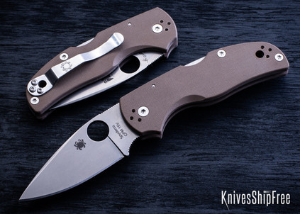 Spyderco: Lil' Native Sprint Run - Lockback - Brown G-10 - CPM-15V