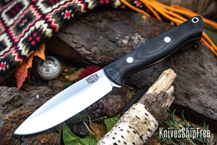 Bark River Knives: UP Gunny 3V - Black Suretouch - Matte