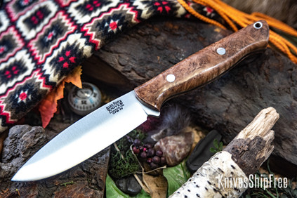 Bark River Knives: UP Gunny 3V - Natural Maple Burl #1