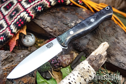 Bark River Knives: UP Gunny 3V - Black & Green Tigertail Maple Burl #2