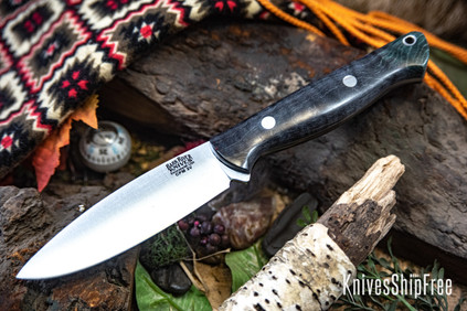 Bark River Knives: UP Gunny 3V - Black & Green Tigertail Maple Burl #3