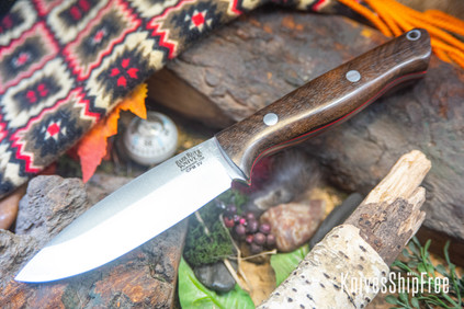 Bark River Knives: UP Gunny 3V - Zericote - Red Liners