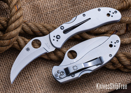 Spyderco: Harpy - Stainless Steel Handle - Hawkbill - VG-10