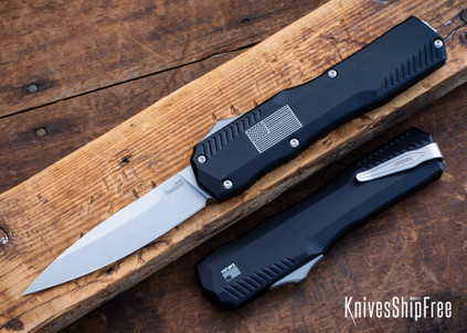 Kershaw Knives: Livewire - OTF Auto - Black Aluminum - USA Flag - CPM-MagnaCut - 9000USA
