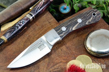 Bark River Knives: Essential - MagnaCut - Bog Oak - Red Liners