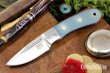 Bark River Knives: Essential - MagnaCut - Ghost Green Jade G-10 - Blue Liners