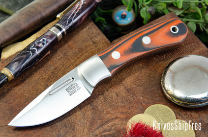 Bark River Knives: Essential - MagnaCut - Orange & Black Suretouch - Matte