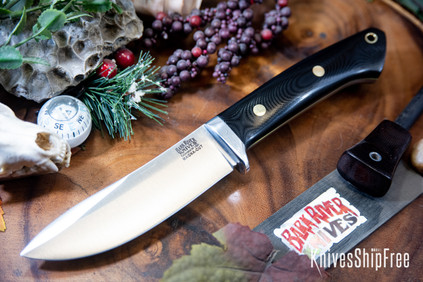 Bark River Knives: Classic Semi Skinner - MagnaCut - Black G-10 L.E.