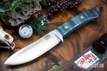 Bark River Knives: Classic Semi Skinner - MagnaCut - Red & Orange