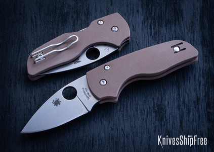 Spyderco: Lil' Native Sprint Run - Compression Lock - Brown G-10 - CPM-15V