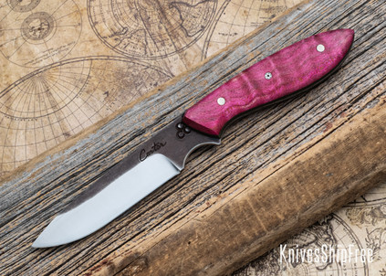 Carter Cutlery: Original - Pink Stabilized Maple - OD Green G10 Liners - Mosaic Pin