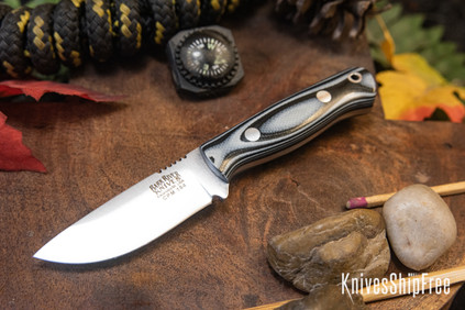 Bark River Knives: Micro Bravo CPM-154 - Midnite Tiger G-10 - Black Liners