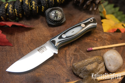 Bark River Knives: Micro Bravo CPM-154 - Midnite Tiger G-10 - Toxic Green Liners