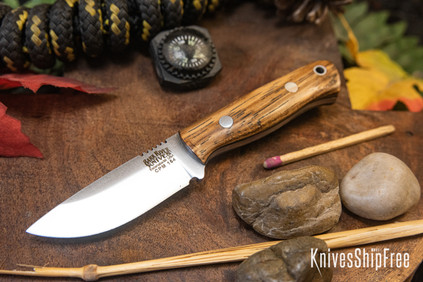Bark River Knives: Micro Bravo CPM-154 - Zebrawood - Black Liners #2