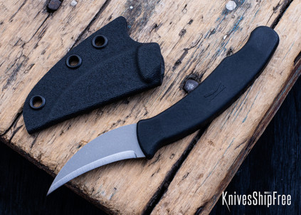 Ed's Manifesto & Kopis Designs: L-Via Field Knife - Black - Matte