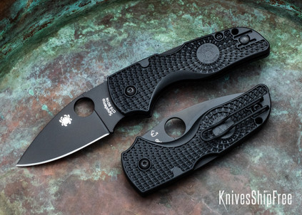 Spyderco: Lil' Native Lightweight - Lockback - Black FRN - CTS-BD1N - Black DLC - C230PBBK