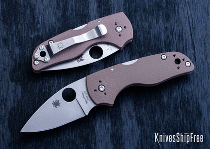 Spyderco: Lil' Native Sprint Run - Lockback - Brown G-10 - CPM-15V