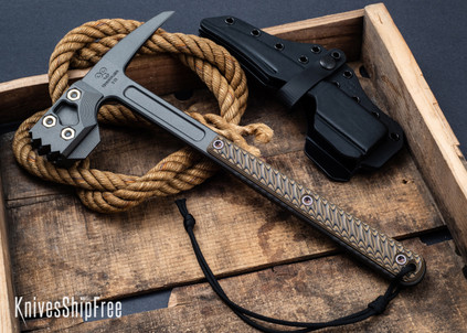 RMJ Tactical: Cuddles - S7 Limited Edition - Hyena Brown G-10 - Tungsten Cerakote