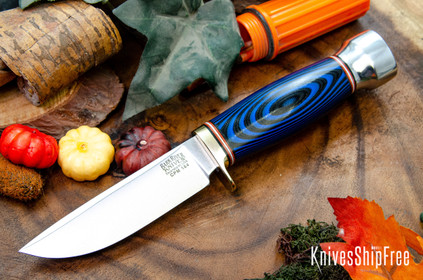Bark River Knives: Mini Manitou - CPM-154 - Blue & Black G-10