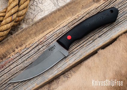 Osprey Knife & Tool: Raptor - Black G10 - Cherry Red G10 Liners & Pins - CPM S35VN