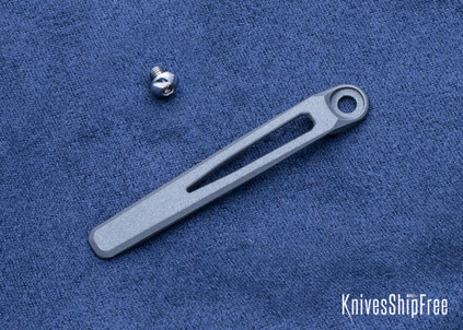 Chris Reeve Knives: MIM Pocket Clip - 6Al4V Titanium - Sandblasted