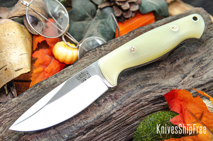 Bark River Knives: North Country EDC - CPM 154 - Dune G-10 - White Liners - Mosaic Pins