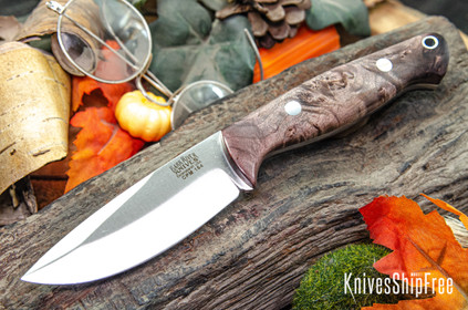 Bark River Knives: North Country EDC - CPM 154 - Lavendar & Mocha Maple Burl