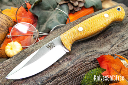 Bark River Knives: North Country EDC - CPM 154 - Natural Canvas Micarta