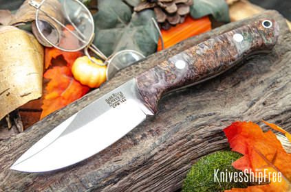Bark River Knives: North Country EDC - CPM 154 - Russet & Gray Maple Burl