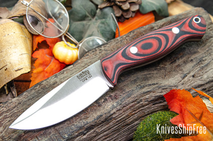 Bark River Knives: North Country EDC - CPM 154 - Cherry Red & Black Suretouch - Matte