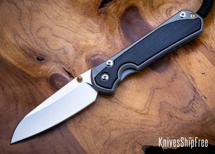 Chris Reeve Knives: Large Sebenza 31 Insingo - Glass Blasted Titanium - Bog Oak Inlays - CR18LK008
