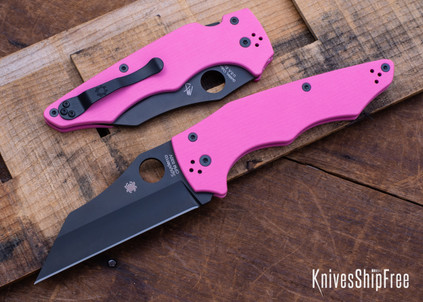Spyderco: YoJumbo Sprint Run - Compression Lock - Pink G-10 - CPM-S30V - Black DLC