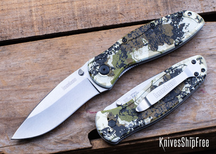 Kershaw Knives: Blur - Kings Camo Aluminum - 14C28N - Stonewash - Assisted Opening