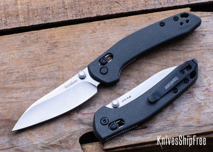 Kershaw Knives: Duster - DuraLock - KVT Bearings - Charcoal Gray Nylon - 8Cr13MoV - Stonewash