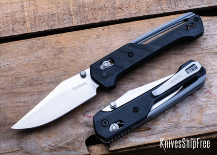 Kershaw Knives: Bonneville - DuraLock Flipper - Black Nylon